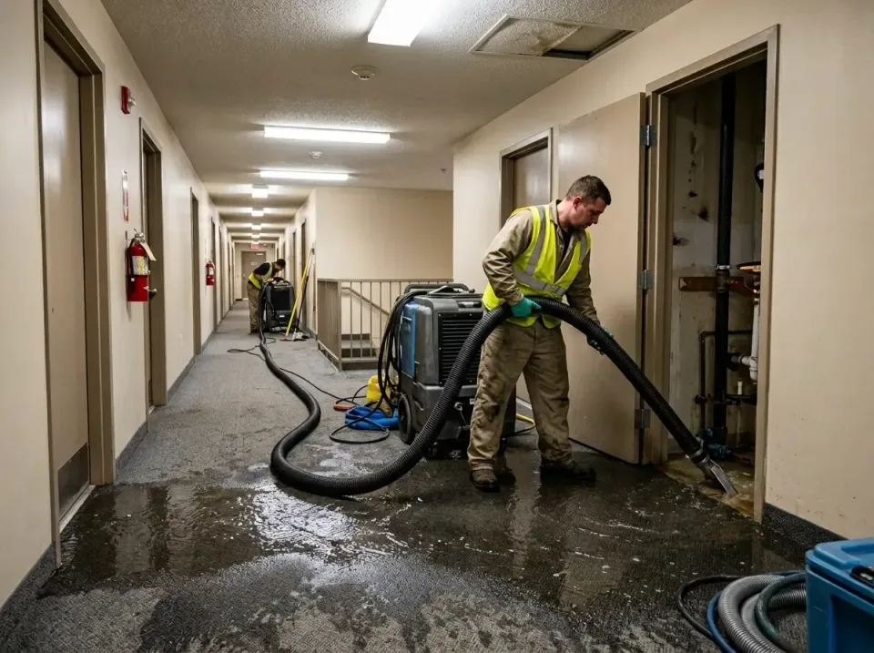 multi-unit-apartment-hallway-f-005 — frequently asked questions, Emergency Burst Pipe Water Extraction & Removal in South De…